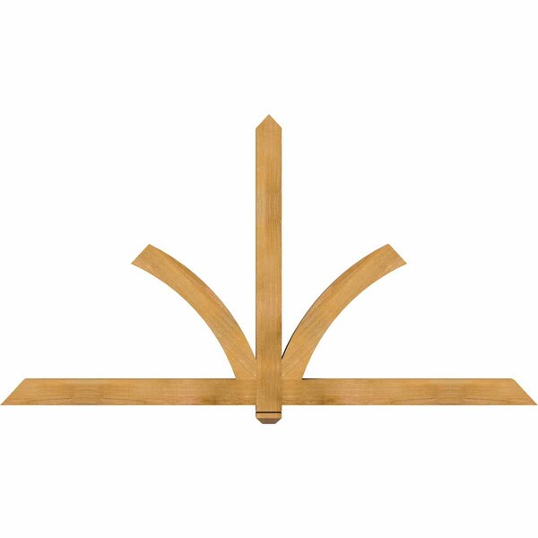 Ekena Millwork Redmond Rough Sawn Timber Gable Bracket, Western Red Cedar, 84"W x 45"H x 4"D x 4"F, 13/12 Pitch GBW084X45X0404RED00RWR - main